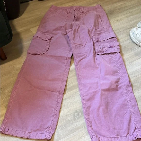 Pink Cargo Pants - Picture 1 of 9